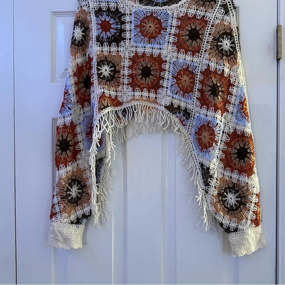 Multicolor Crochet Sweater